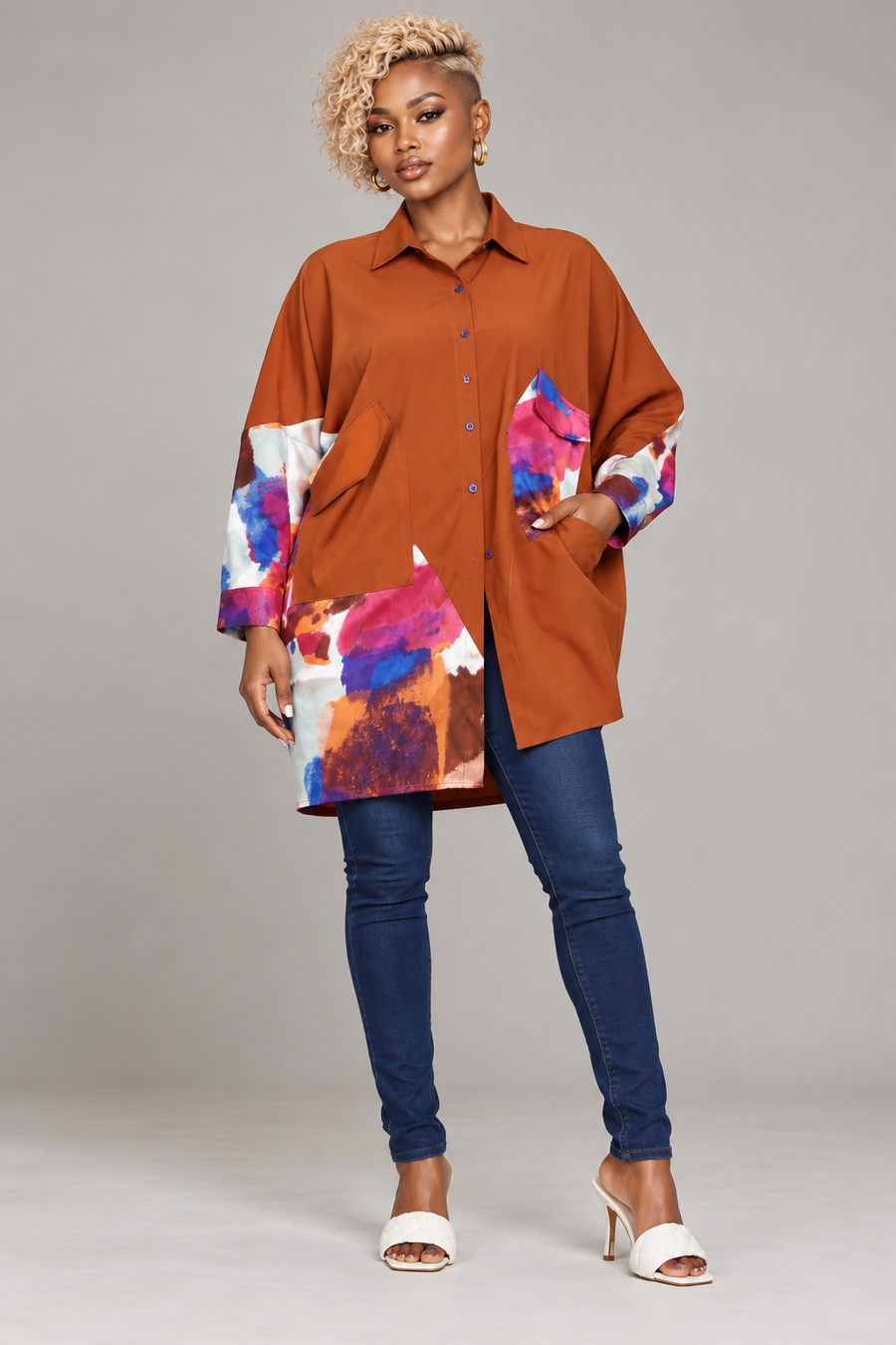 Oversized "Rooted" T-shirt dress