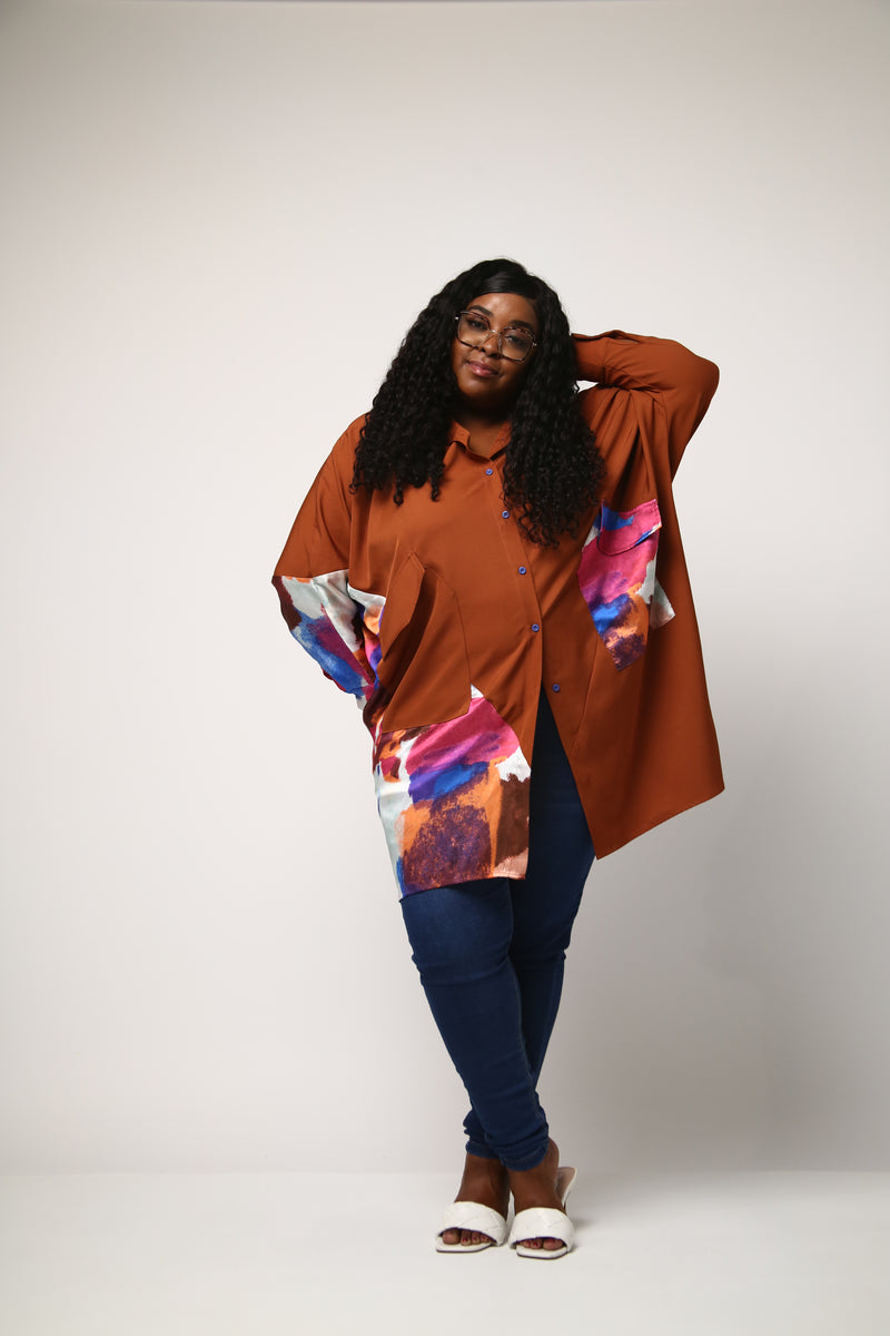 Oversized "Rooted" T-shirt dress